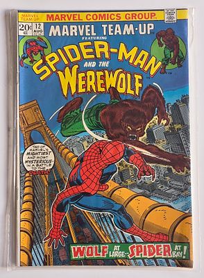 מארוול קומיקס SPIDER MAN WEREWOLF BY NIGHT שנת 1973