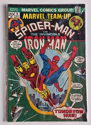 מארוול קומיקס SPIDER-MAN & IRON MAN שנת 1973. מארוול קומיקס SPIDER-MAN &amp; IRON MAN שנת 1973