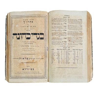 בגדי כהונה פיורדא, תקס"ז - 1807 מהדורה ראשונה. ב' חלקים. עותק מיוחס. 
בשער חתימת יד "לע"ק ע"ה 