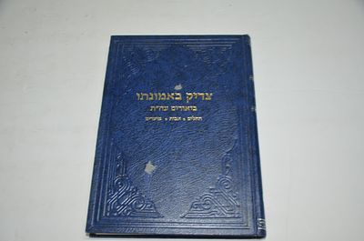 צדיק באמונתו
באורים פרושים ומאמרים על התורה, מועדים ועניינים שונים לשעה ולדורות
מאת הרב הגאון 