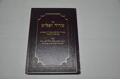 שריד ופליט
כתבי יד עתיקים ומקורות ראשונים עם הארות והערות
מאת ר' יעקב משה טולידאנו זצ"ל
ירושלים 