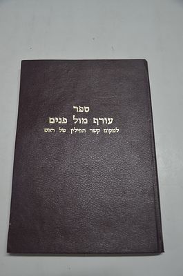 עורף מול פנים
למקום קשר תפילין של ראש
מאת רפאל טלר
ירושלים תשל"ז