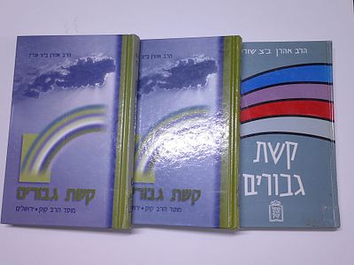 קשת גיבורים 
ג' כרכים
דמויות באופק היהודי של דור אחרון
מאת הרב אהרן בן ציון שורין
חלקים ב' ג' 