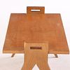 FRENCH OAK OCCASIONAL TABLE IN THE MANNER OF JACQUES ADNET C 1950. French oak occasional table Image - 3