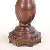 FRENCH COPPER PLANTER ON PEDESTAL C 1960. French copper planter on pedestal C 1960. Ht: 53.5" Image - 4