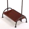 FRENCH IRON, WOOD AND BRASS MENS VALET IN THE MANNER OF ADNET C 1965. French iron, wood and Image - 4