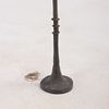 FIGURAL BRONZE FLOOR LAMP WITH BUST AND VERDIGRIS PATINA IN THE MANNER OF GIACOMETTI. Figural Image - 2