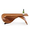 INLAID BENTWOOD WAVE FORM COFFEE TABLE WITH INLAY. Inlaid bentwood wave form coffee table with Image - 2