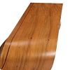 INLAID BENTWOOD WAVE FORM COFFEE TABLE WITH INLAY. Inlaid bentwood wave form coffee table with Image - 3