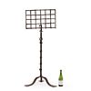 HEAVY FRENCH IRON BRUTALIST STYLE ADJUSTABLE SHEET MUSIC STAND C 1945. Heavy French iron Image - 2