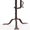 HEAVY FRENCH IRON BRUTALIST STYLE ADJUSTABLE SHEET MUSIC STAND C 1945. Heavy French iron Image - 6
