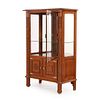 FRENCH OAK TWO DOOR CABINET HAVING COPPER PLATED BRASS DOOR AND GEOMETRIC MOTIFS IN THE MANNER OF. Image - 3