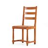 SIX FRENCH OAK AND RUSH SIDECHAIRS C 1950. Six French oak and rush sidechairs C 1950. Ht: 38" Image - 3