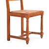 SIX FRENCH OAK AND RUSH SIDECHAIRS C 1950. Six French oak and rush sidechairs C 1950. Ht: 38" Image - 5
