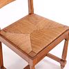 SIX FRENCH OAK AND RUSH SIDECHAIRS C 1950. Six French oak and rush sidechairs C 1950. Ht: 38" Image - 6