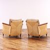 PAIR OF DONGHIA MERBOU CLUB CHAIRS WITH RUSH SIDES. Pair of Donghia Merbou Club chairs with Image - 6