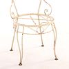 SET OF FOUR WHIMSICAL FRENCH IRON CHAIRS, C 1950. Set of four whimsical French iron chairs, C Image - 5