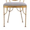 FOUR FRENCH GILT IRON STAR DECORATED SIDECHAIRS C 1970. Four French gilt iron star decorated Image - 5