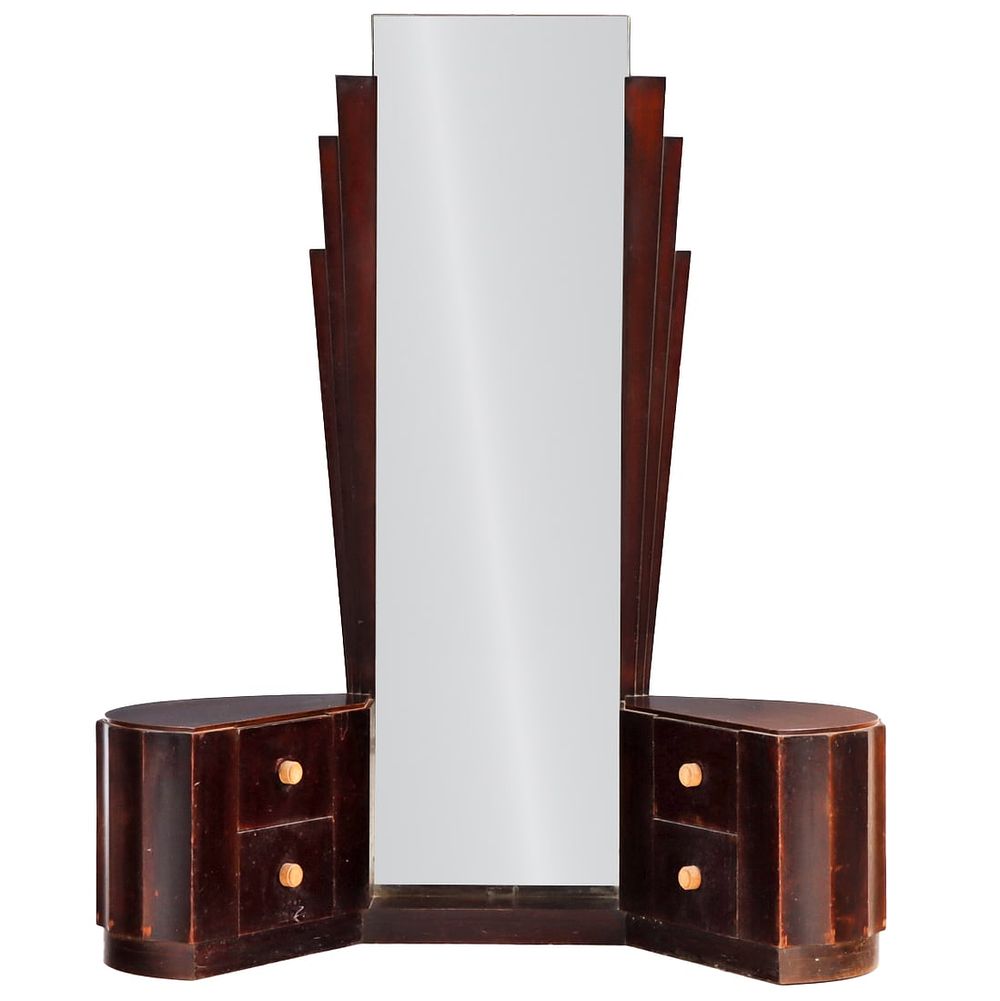 FRENCH ART DECO DRESSING TABLE BY ERIC BAGGE, CIRCA 1928. French Art Deco dressing table by 