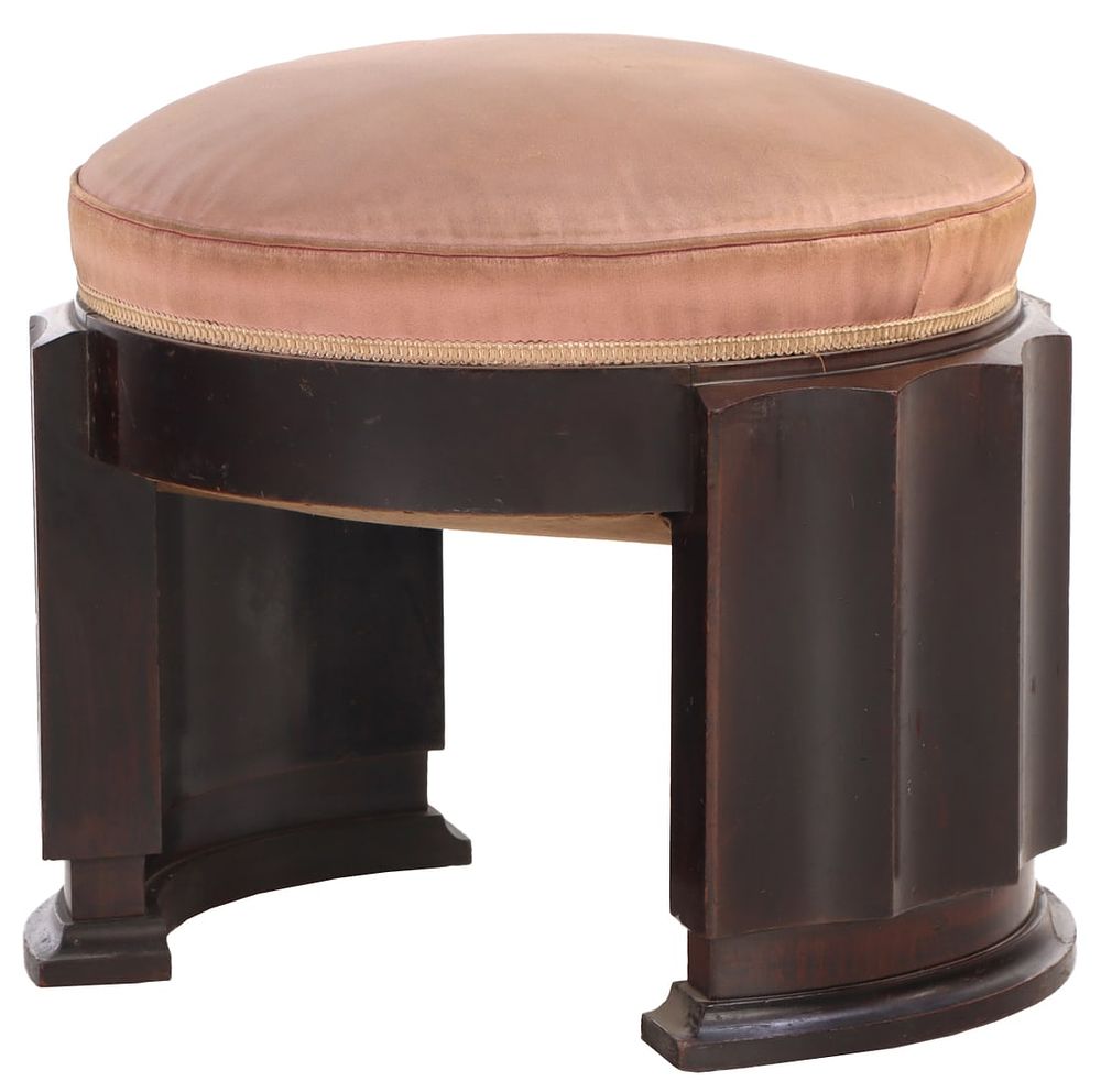 FRENCH ART DECO BENCH BY ERIC BAGGE, CIRCA 1928. French Art Deco bench by Eric Bagge, circa 