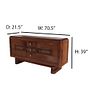 TWO PART FRENCH MAHOGANY SIDEBOARD IN THE MANNER OF CHARLES DUDOUYT C 1940. Two part French Image - 1