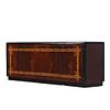FOUR DOOR BURL WALNUT SIDEBOARD HAVING UNUSUAL FAUX BAMBOO INLAY AND A SYCAMORE INTERIOR WITH. Fo Image - 4