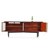 FRENCH MAHOGANY SIDEBOARD HAVING FOUR DOORS AND A BAR COMPARTMENT C 1955. French mahogany Image - 2