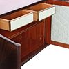 FRENCH MAHOGANY SIDEBOARD HAVING FOUR DOORS AND A BAR COMPARTMENT C 1955. French mahogany Image - 3