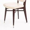 SIX MAHOGANY AND UPHOLSTERED FRENCH DINING CHAIRS C 1950. Six mahogany and upholstered French Image - 4