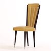 SIX WOOD AND UPHOLSTERED FRENCH DINING CHAIRS C 1955. Six wood and upholstered French dining Image - 3