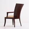 A SET OF EIGHT ART DECO STYLE MACASSAR EBONY DINING CHAIRS IN THE MANNER OF JULES LELEU. A set Image - 8