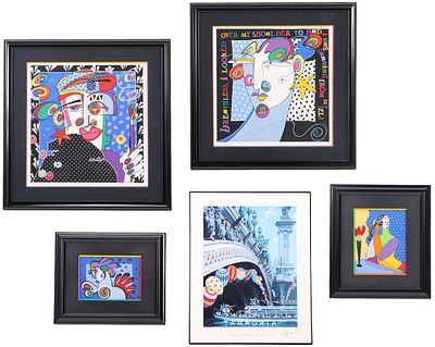 JULIE CHALEFF FEINGOLD (AMERICAN B. 1957) FOUR ARTWORKS INCLUDES 2 ACRYLIC ON CANVAS, 2. Julie 