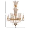 ELEGANT RUSSIAN STYLE BRONZE AND CRYSTAL CHANDELIER HAVING TEN LIGHTS. Elegant Russian style Image - 1