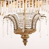 ELEGANT RUSSIAN STYLE BRONZE AND CRYSTAL CHANDELIER HAVING TEN LIGHTS. Elegant Russian style Image - 4