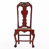 SIX PAINTED AND CARVED PORTUGUESE DINING CHAIRS. Six painted and carved Portuguese dining Image - 3