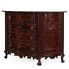 NINETEENTH CENTURY PORTUGUESE COMMODE HAVING A CARVED SKIRT AND BALL AND CLAW FEET. Nineteenth Image - 2