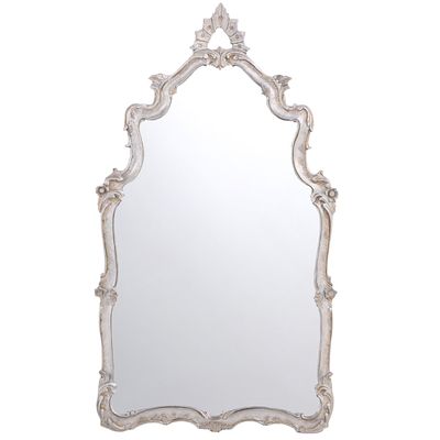 VENETIAN STYLE PAINTED AND CARVED WOOD ITALIAN MIRROR C 1950. Venetian style painted and carved 