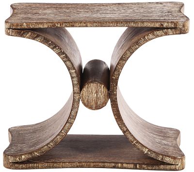 A CERUSED WOOD "DIABLO" TABLE OR BENCH IN THE MANNER OF JEAN-MICHEL FRANK. A cerused wood 