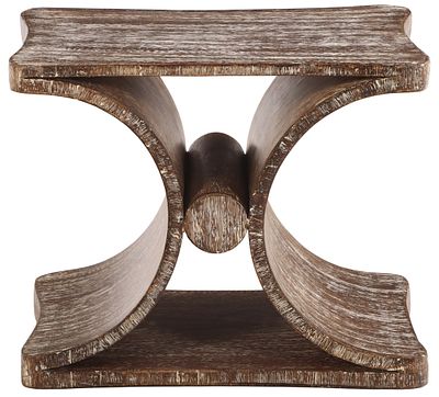 A CERUSED WOOD "DIABLO" TABLE OR BENCH IN THE MANNER OF JEAN-MICHEL FRANK. A cerused wood 