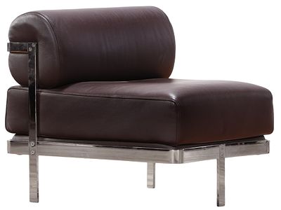 LE CORBUSIER STYLE CHAIR. Le Corbusier style Chair Ht: 28" Wd: 27.5" Dpth: 29.5" Seat: 17" 