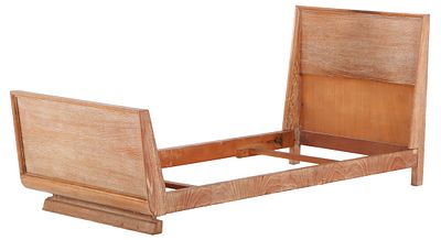FRENCH CERUSED OAK DAY BED OR TWIN BED C 1940. French cerused oak day bed or twin bed C 1940. 