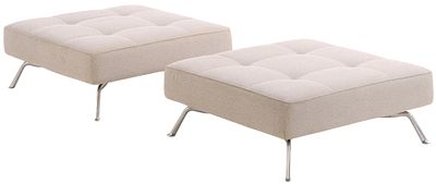 PAIR OF SMALA OTTOMANS BY LIGNE ROSE. Pair of Smala Ottomans by Ligne Rose Ht: 16.5" Wd: 40" 