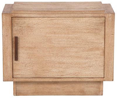 FRENCH CERUSED OAK BAR CABINET WITH REVOLVING DOOR C 1940. French cerused oak bar cabinet with 