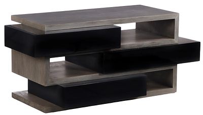 CONTEMPORARY LACQUERED AND CERUSED WOOD DRESSER. Contemporary lacquered and cerused wood 