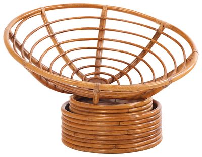 PAPASAN SWIVELING LOUNGE CHAIR IN BAMBOO C 1970. Papasan Swiveling Lounge Chair in Bamboo c 1970 