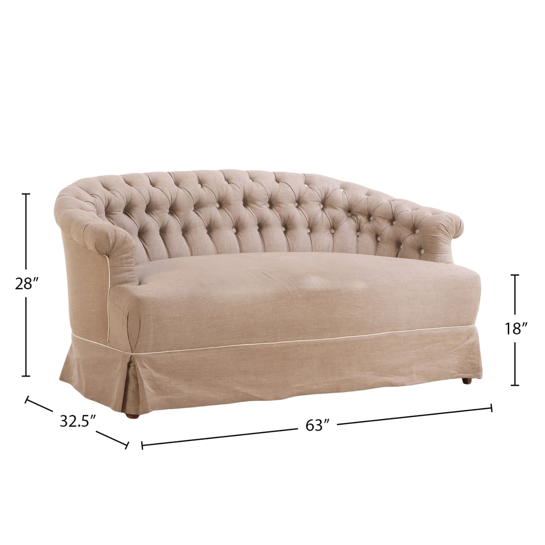 FRENCH BUTTON BACK UPHOLSTERED SETTEE C 1940.