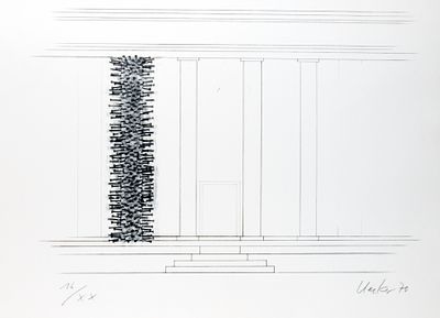 Uecker, Günther: Padiglione Tedesco '70. Günther Uecker 
1930 Wendorf - 2025 Düsseldorf 
1949-53 