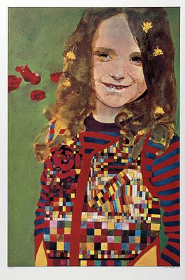 Blake, Peter: Girl in a poppy field. Peter Blake 
1932 Dartford, Kent 
Einer der wichtigsten 