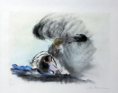 Ikemura, Leiko: Ohne Titel (Figurative Komposition). Leiko Ikemura 
1951 Mie, Japan 
Ohne Titel 