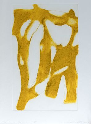 Rabinowitch, David: Piegros Monoprint II. David Rabinowitch 
1943 Toronto - 2022 Cleveland/Ohio 